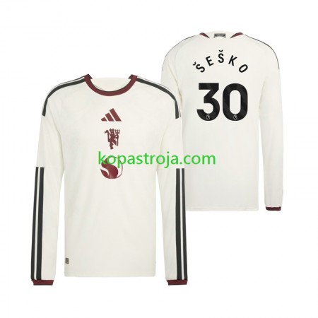 Billiga Fotbollströjor Manchester United Benjamin Sesko 30 Tredje tröja 2026/27 Långärmad